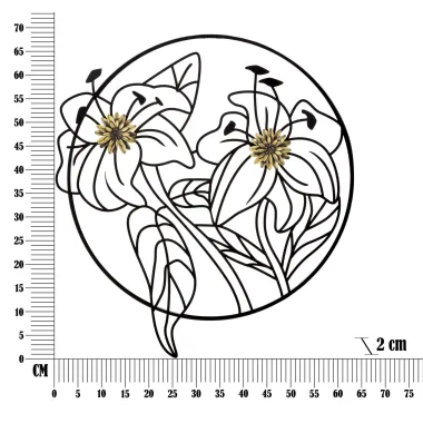 PANEL ZE STALI SIMPLY FLOTIS 63X2X69 cm